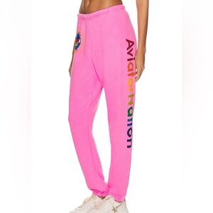 Aviator Nation Pink Sweatpants Size S